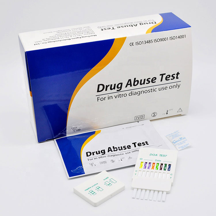 Ivunyiwe i-Doa 8 kwi-1 ye-Multi Panel Drug of Abuse Test