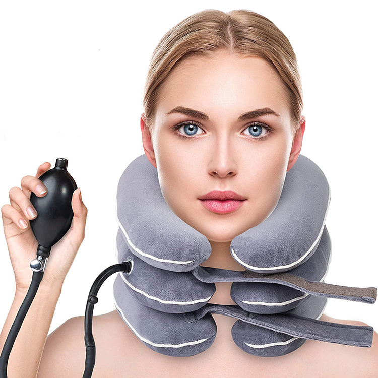 Neck Traction Device Collar Brace Neck Support Stretcher for Spine Ulungelelwaniso